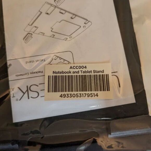 NWT Uplift Black Metal Convertible Tablet Stand, Up to 15" Wide Tablets - Picture 3 of 5